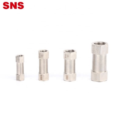 SNS CV Series pneumatic nickel-plated brass one way check valve non return valve